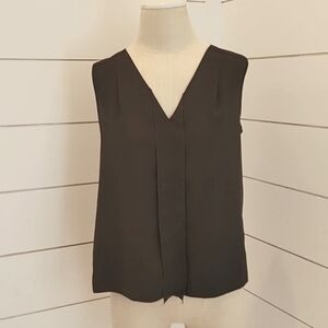 FRENCH CONNECTION small sleeveless mixed media top shell